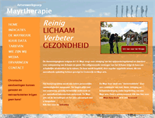 Tablet Screenshot of mayrtherapie.nl